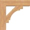 Ekena Millwork Merced Block Smooth Bracket w/ Offset Brace, Western Red Cedar, 7 1/2"W x 28"D x 28"H BKT0806X28X28MRC05SWR - alternate 3